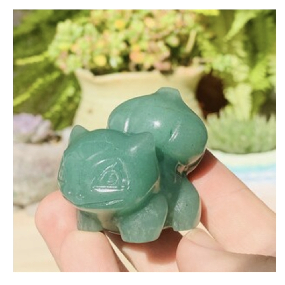 Aventurine Bulbasaur Carving